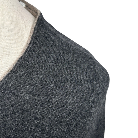 360 Cashmere Cardigan Sweater Women’s Medium Charcoal Gray Cashmere Wool Blend - Picture 3 of 10